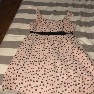 Beautiful pale pink pokadot dress